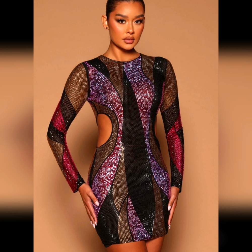 Nova luxe sofiya embellished dress